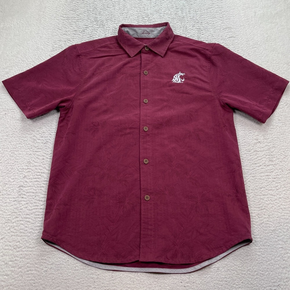 Tommy Bahama The Coconut Point Shirt Men's Size Small Washington State Cougars